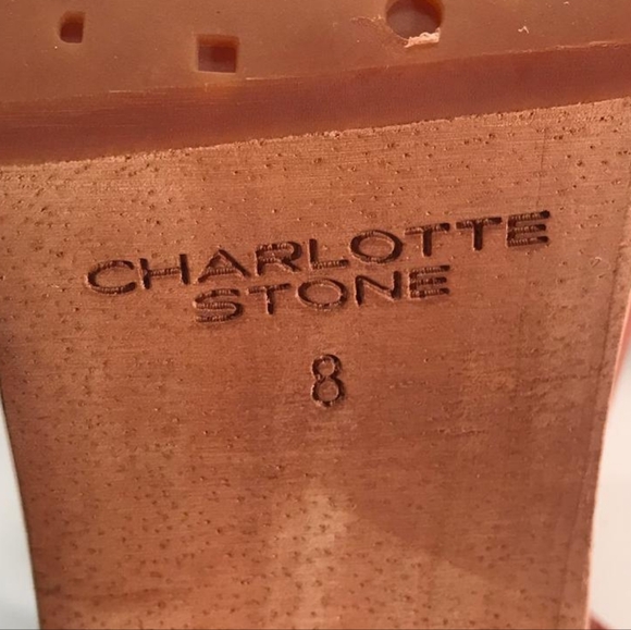 Charlotte Stone Leather Platform Mules - Rust - Picture 9 of 11